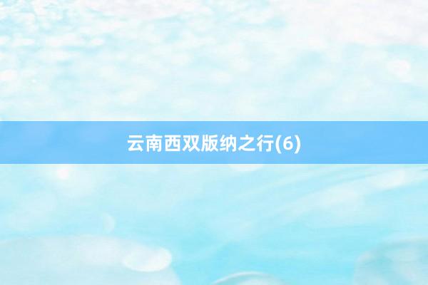 云南西双版纳之行(6)