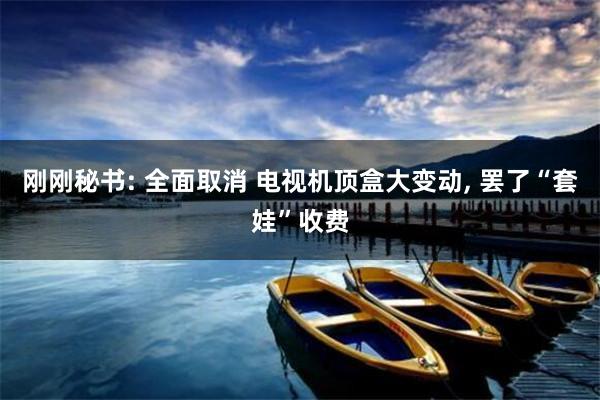 刚刚秘书: 全面取消 电视机顶盒大变动, 罢了“套娃”收费